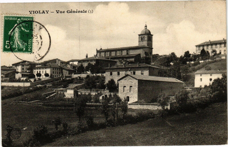 Carte postale ancienne Violay - Vue générale