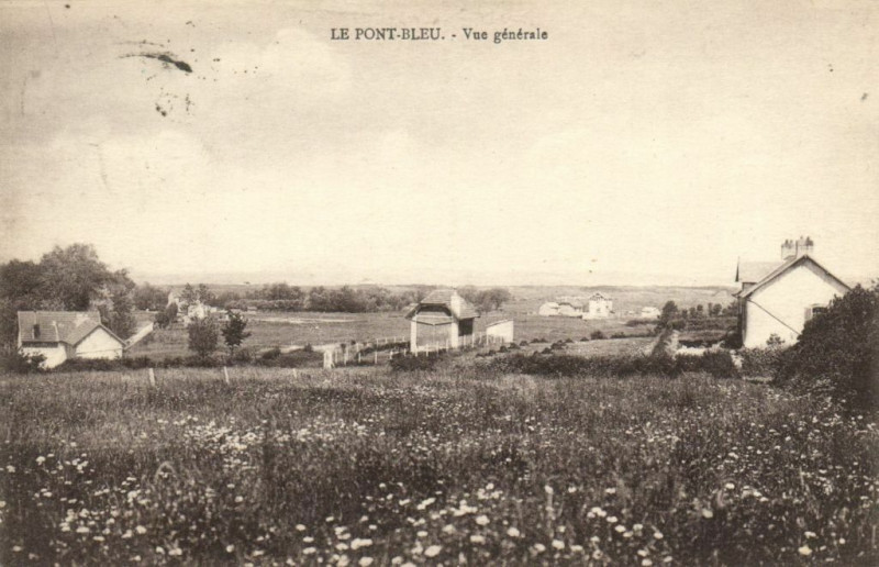 Carte postale ancienne Le Pont.Bleu - Vue générale