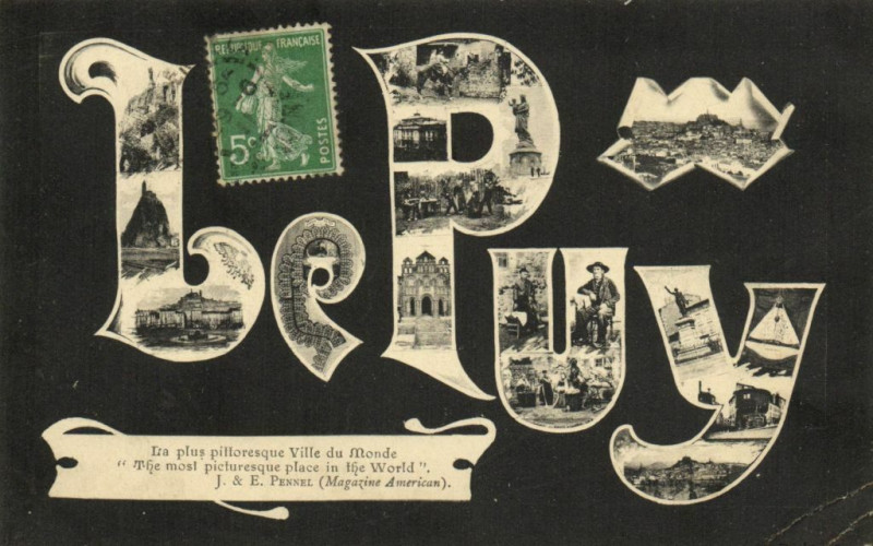 Carte postale ancienne Le Puy Ira plus pilloreque Villa du Monde