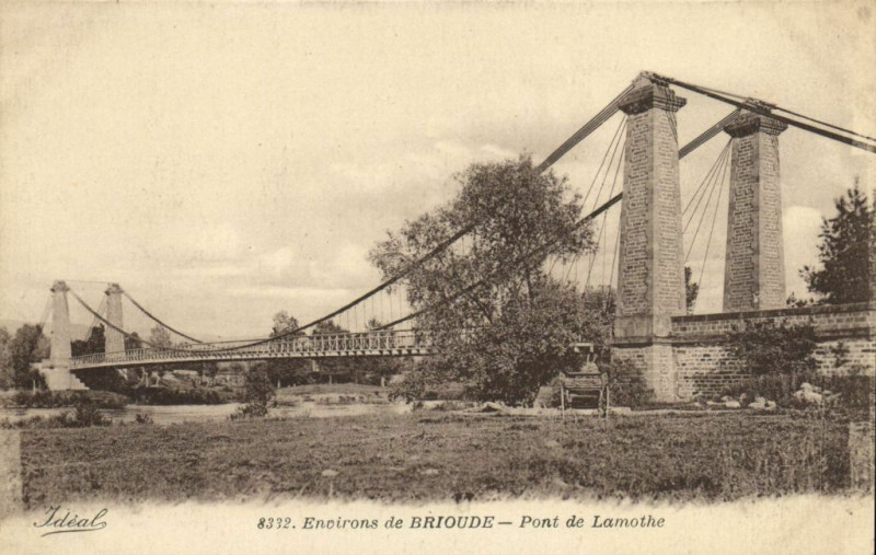 Carte postale ancienne Env. de Brioude - Pont de Lamothe à Brioude