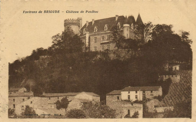 Carte postale ancienne Env. de Brioude - Chateau de Paulhac à Brioude