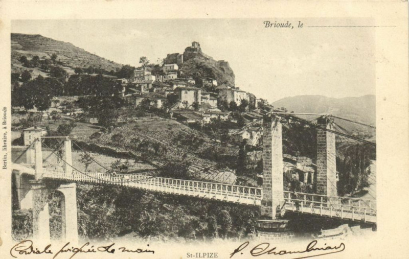 Carte postale ancienne Brioude - St-Ilpize à Brioude