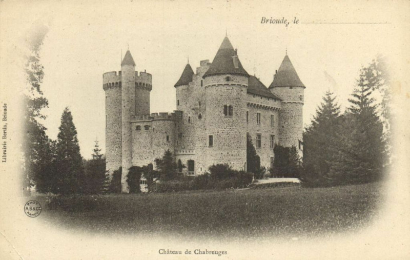 Carte postale ancienne Brioude - Chateau de Chabrenges à Brioude