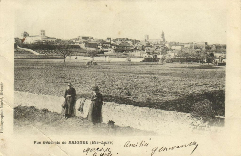 Carte postale ancienne Vue générale de Brioude (Hte-Loire) à Brioude