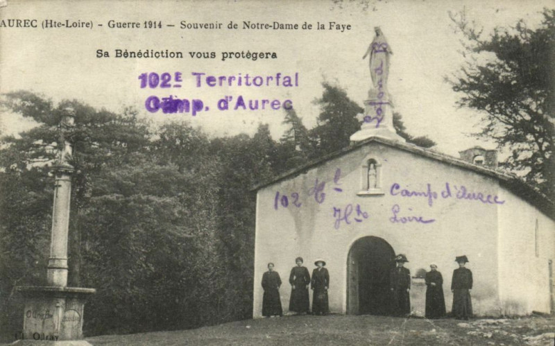 Carte postale ancienne Sa Benediction vous protegera