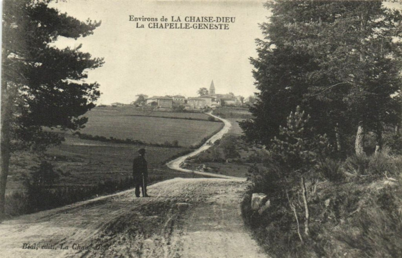 Carte postale ancienne Env. de La Chaise-Dieu La Chapelle-Geneste à La Chaise-Dieu