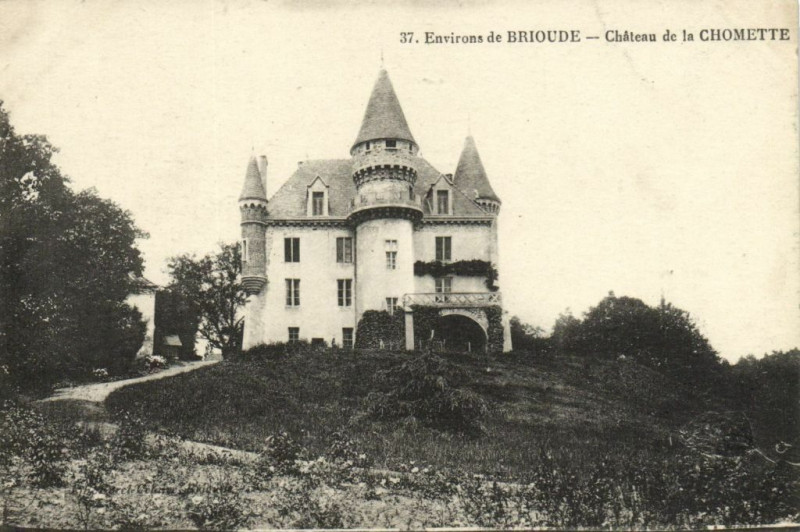 Carte postale ancienne Env. de Brioude - Chateau de la Chomette à Brioude
