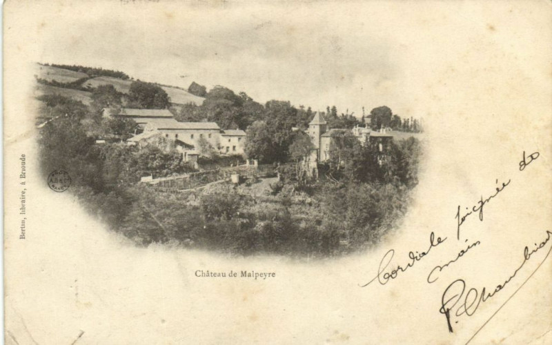 Carte postale ancienne Chateau le Malpeyre