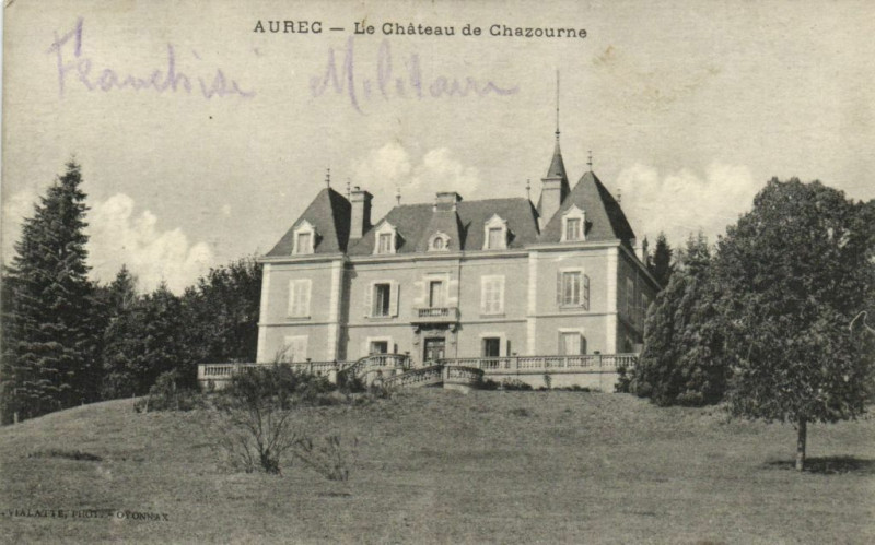 Carte postale ancienne Aurec - Le Chateau de Chazourne