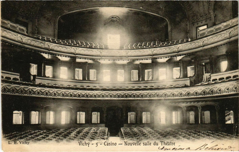 Carte postale ancienne Vichy Casino Nouvelle salle du Théatre à Vichy