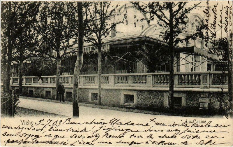 Carte postale ancienne Vichy Le Casino à Vichy