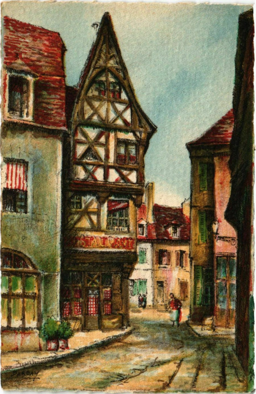 Carte postale ancienne Moulins Malsons du Xv. siécle à Moulins