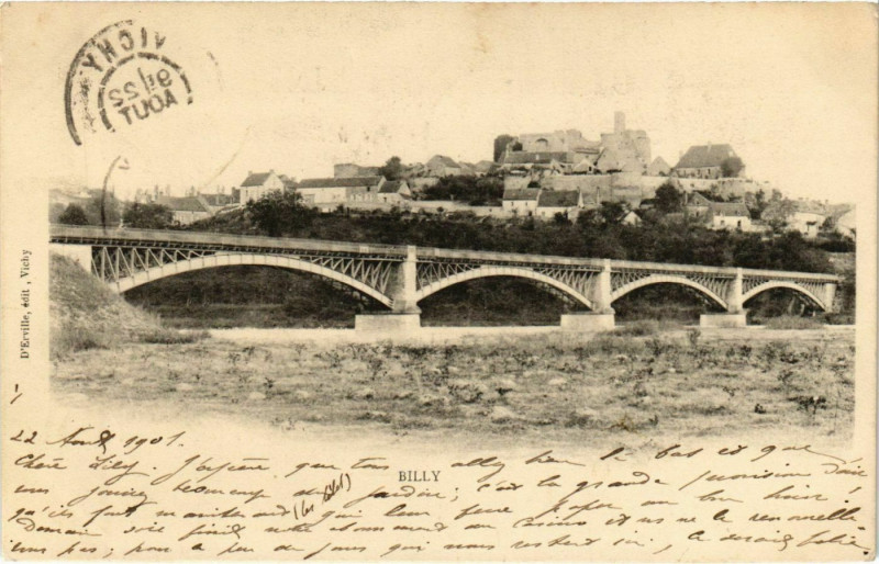 Carte postale ancienne Vichy Le Parc des Sources Andreau à Vichy