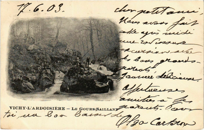 Carte postale ancienne Vichy,L'Ardoisiére à Vichy