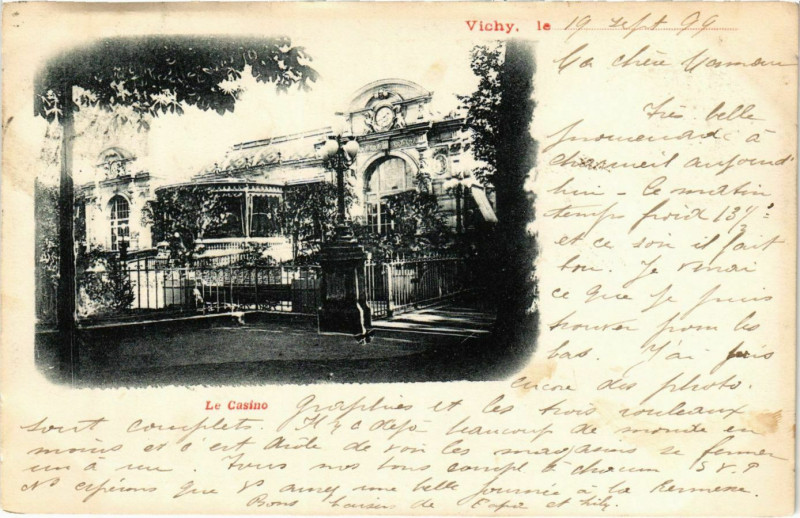 Carte postale ancienne Vichy Le Casino à Vichy