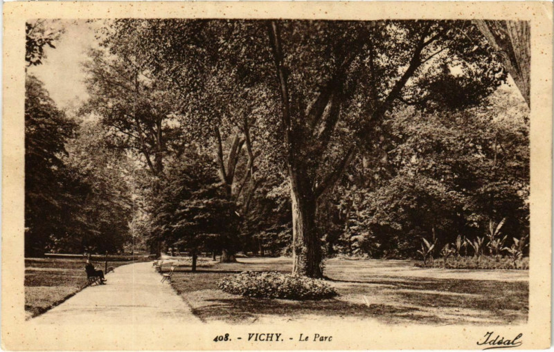 Carte postale ancienne Vichy La Parc à Vichy