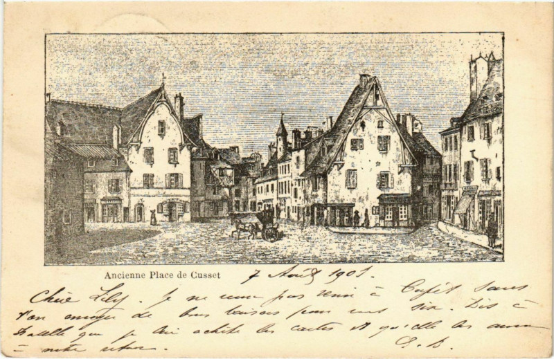 Carte postale ancienne Néris les Bains La Vallée des Moulins à Moulins