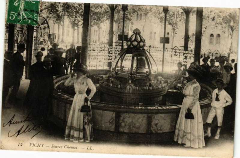 Carte postale ancienne Vichy Source Chomel à Vichy