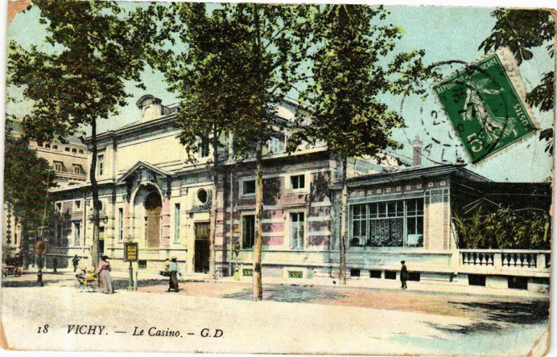 Carte postale ancienne Vichy Le Casino à Vichy