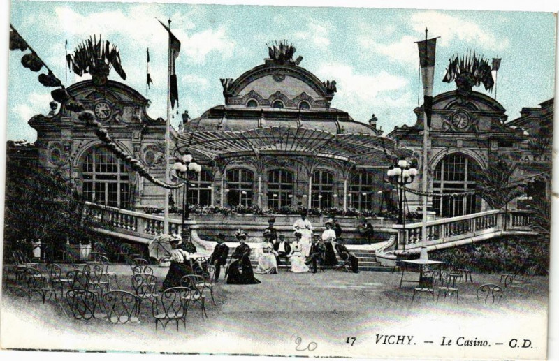 Carte postale ancienne Vichy Le Casino à Vichy