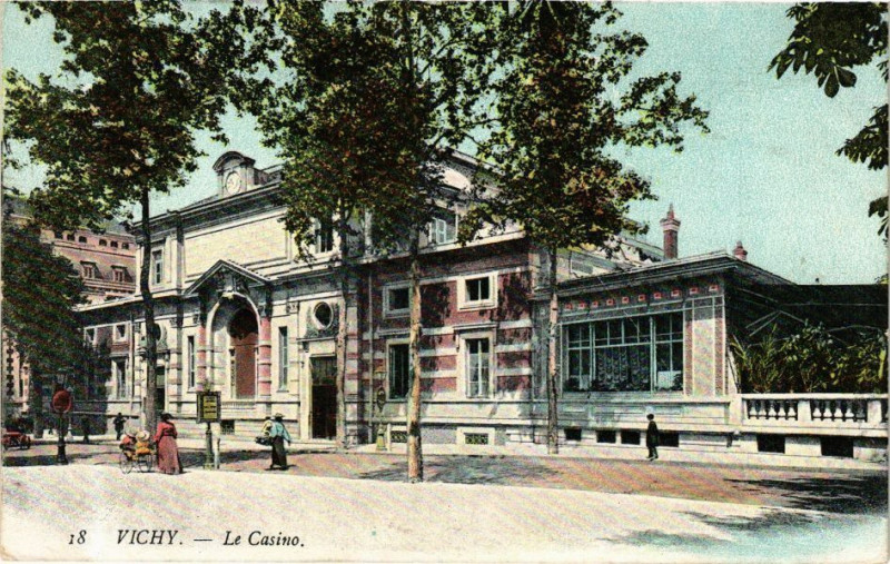 Carte postale ancienne Vichy Le Casino à Vichy