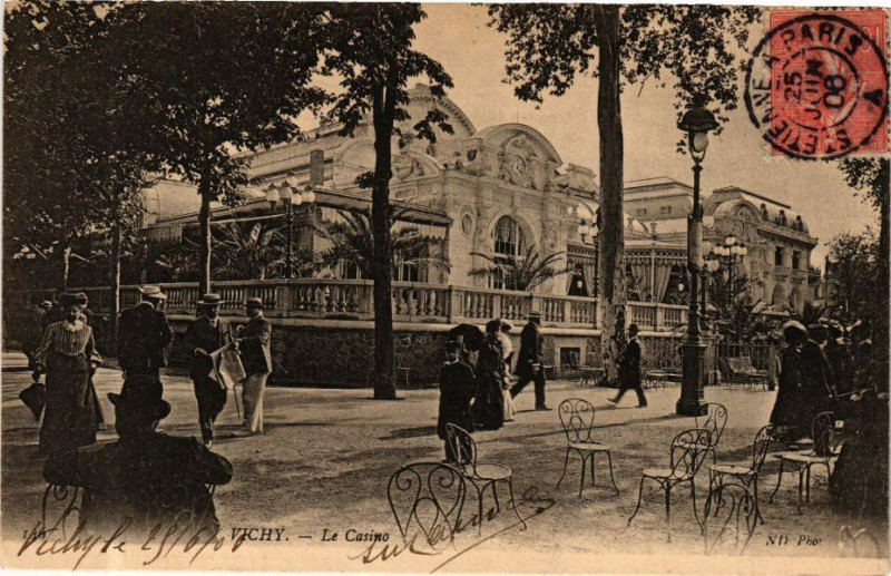 Carte postale ancienne Vichy Le Casino à Vichy