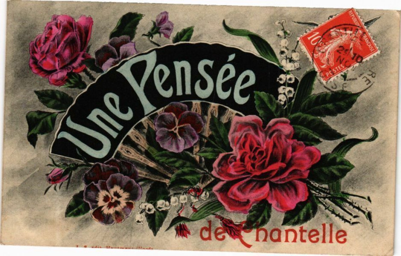 Carte postale ancienne Une Pensée de Chantelle à Chantelle