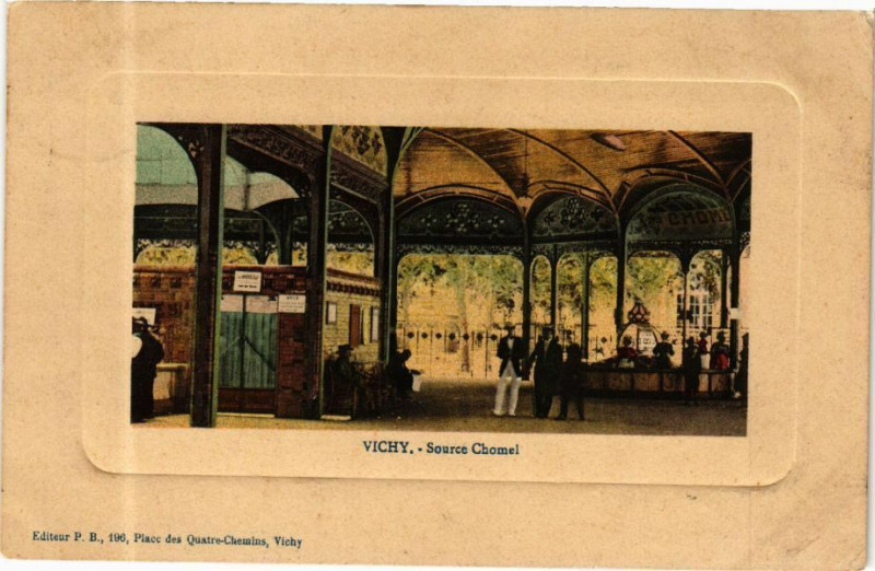Carte postale ancienne Vichy Source Chomel à Vichy