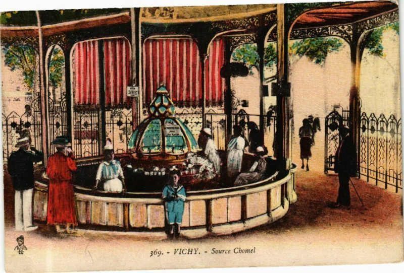 Carte postale ancienne Vichy Source Chomel à Vichy