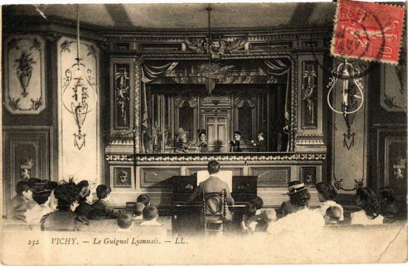 Carte postale ancienne Vichy Le Guignol Lyonnais à Vichy