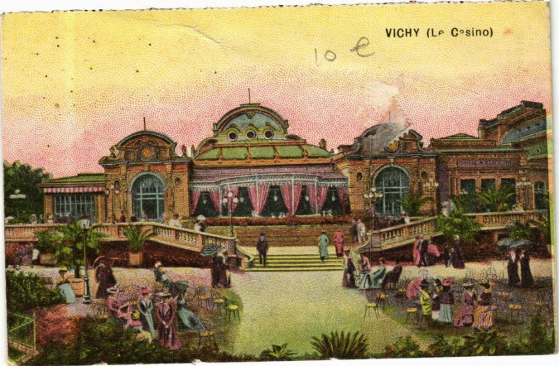 Carte postale ancienne Vichy Le Casino à Vichy