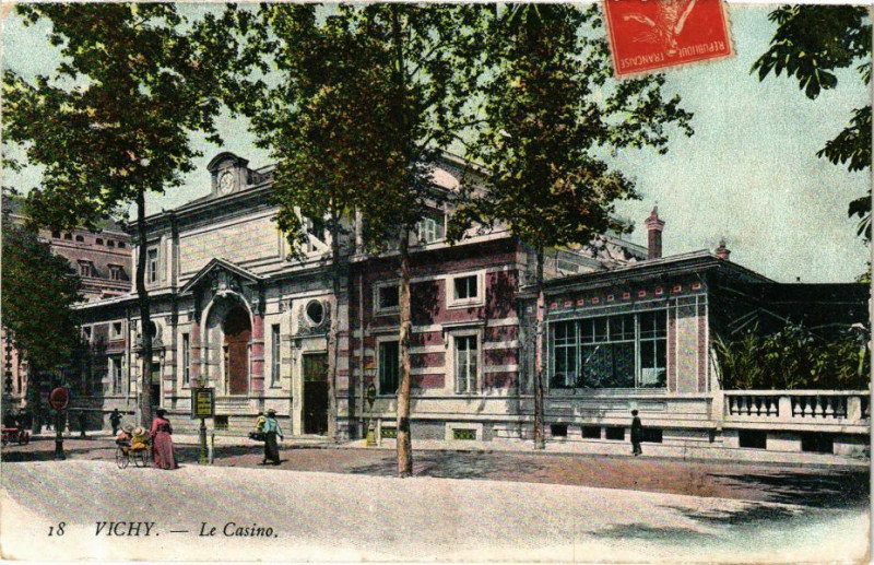 Carte postale ancienne Vichy Le Casino à Vichy