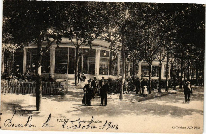 Carte postale ancienne Vichy La Restauration à Vichy