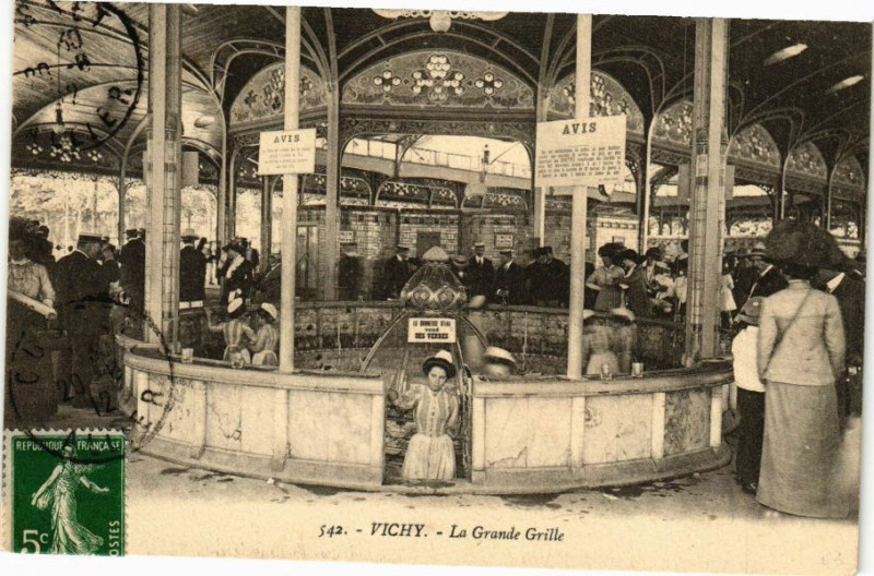 Carte postale ancienne Vichy La Grande Grille à Vichy