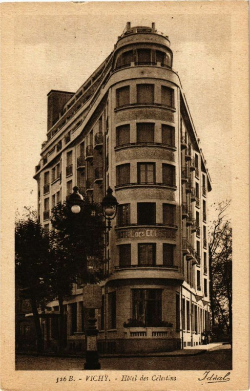 Carte postale ancienne Vichy Hotel des Célestins à Vichy