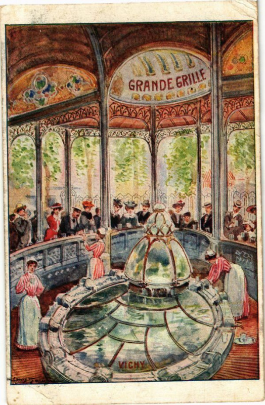 Carte postale ancienne Vichy Grande Grille à Vichy