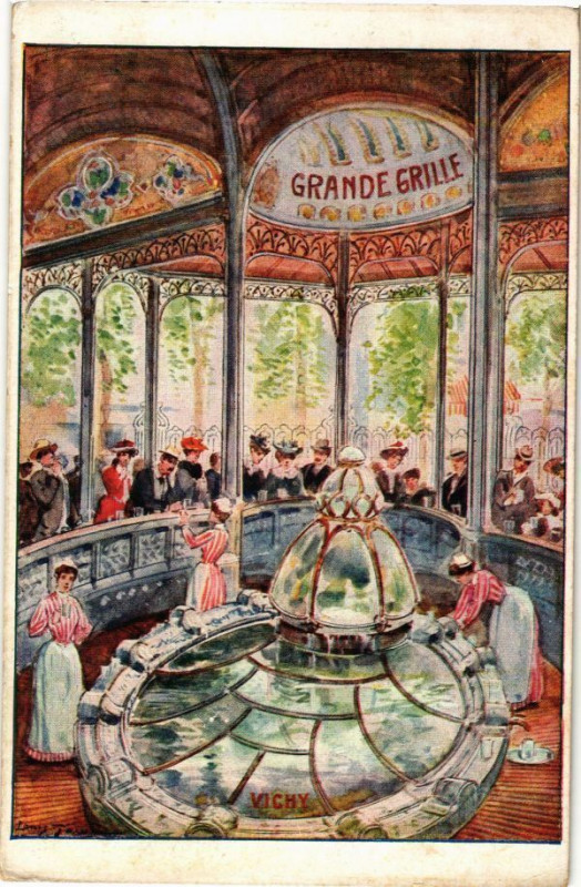 Carte postale ancienne Vichy Grande Grille à Vichy