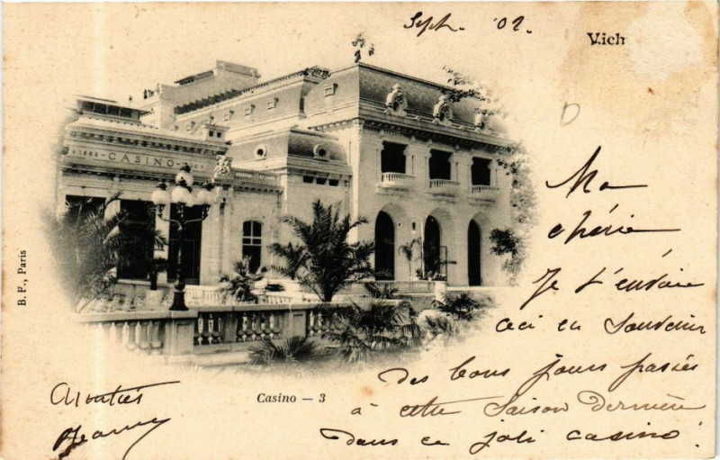 Carte postale ancienne Vichy Casino à Vichy