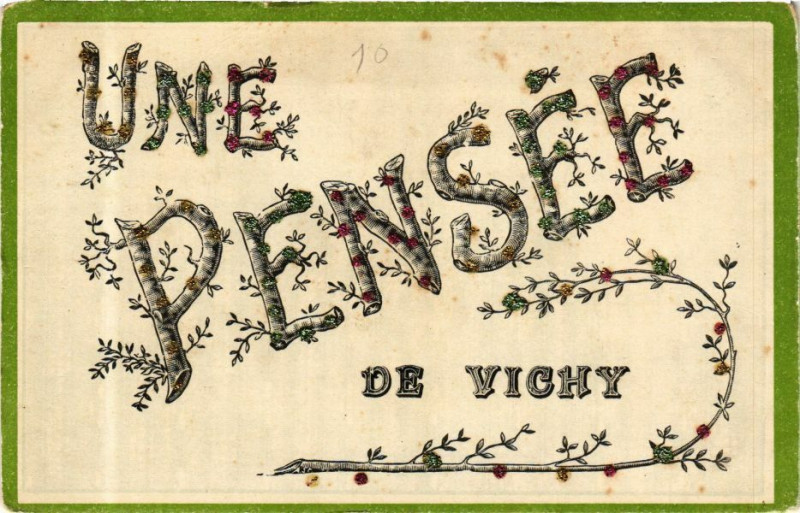 Carte postale ancienne Une Pensée de Vichy à Vichy