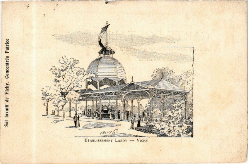 Carte postale ancienne Etablissement Lardy - Vichy à Vichy