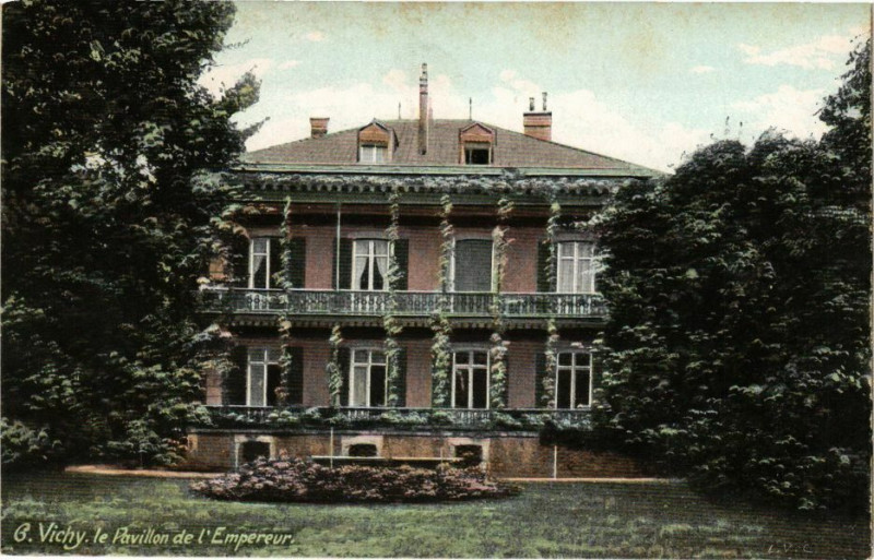 Carte postale ancienne Ed. Aqua 6 Vichy Le Pavillon de l'Empereur à Vichy