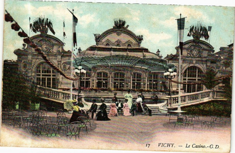 Carte postale ancienne Ed. Aqua 17 Vichy Le Casino à Vichy