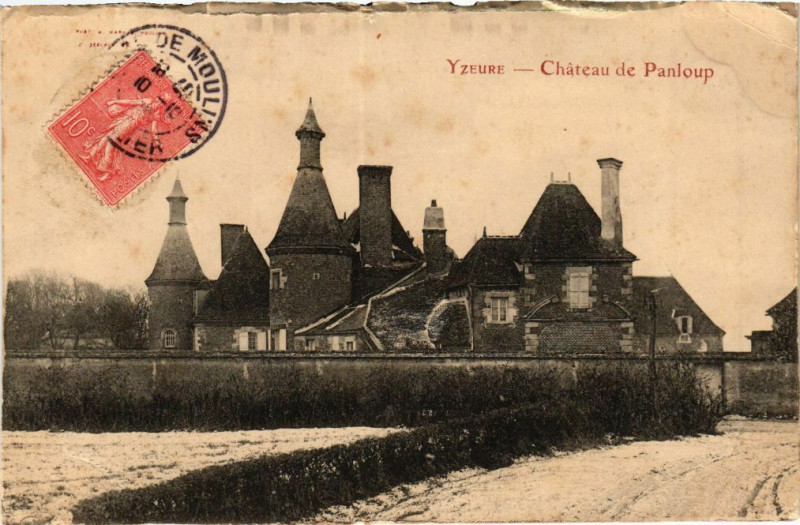 Carte postale ancienne Yzeure - Chateau de Panloup à Yzeure