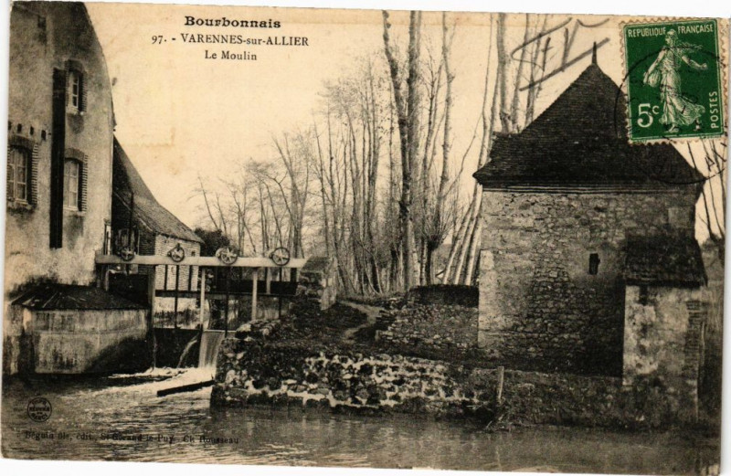Carte postale ancienne Varennes-sur-Allier - Le Moulin à Varennes-sur-Allier