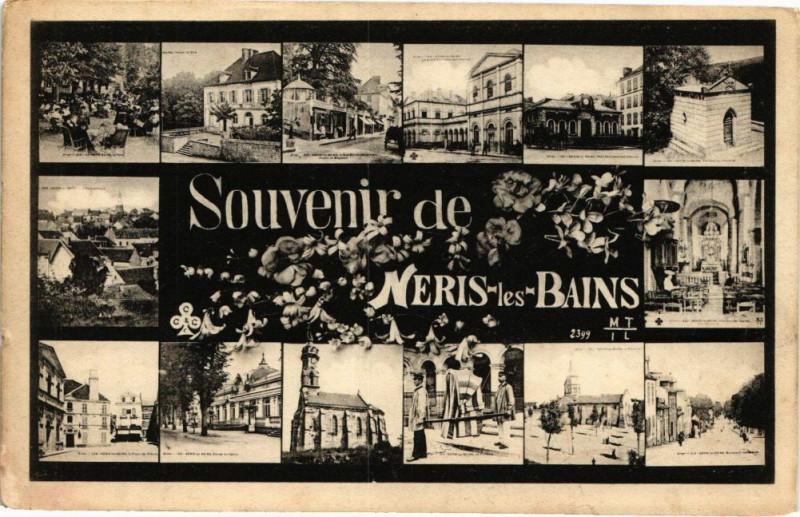 Carte postale ancienne Souvenir de Neris-les-Bains à Néris-les-Bains