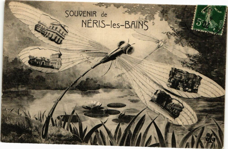 Carte postale ancienne Souvenir de Neris-les-Bains à Néris-les-Bains