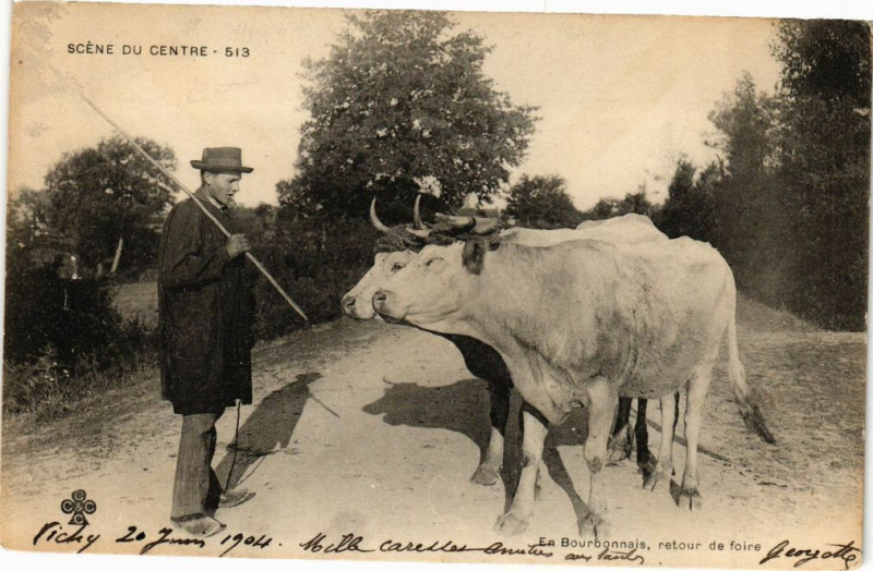 Carte postale ancienne Scéne du Centre
