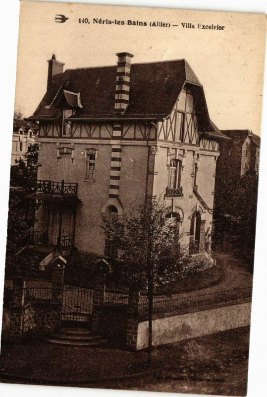 Carte postale ancienne Neris-les-Bains - Villa Excelsior à Néris-les-Bains