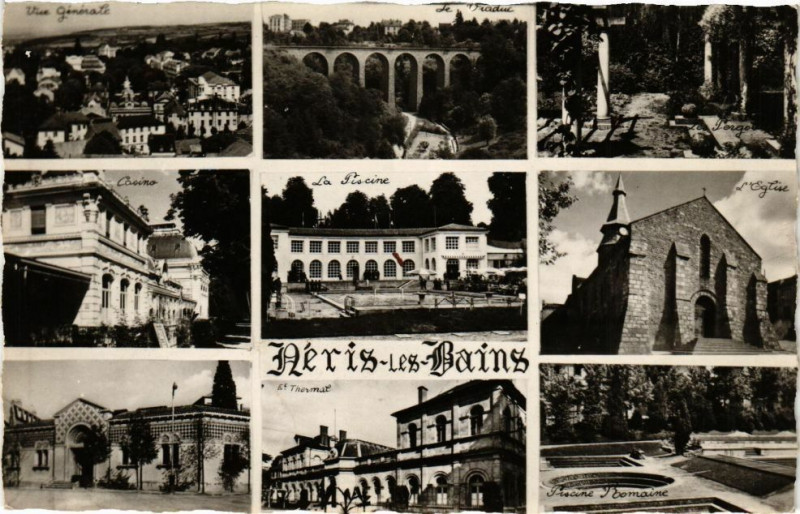 Carte postale ancienne Neris-les-Bains à Néris-les-Bains