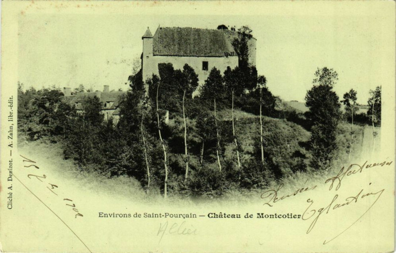 Carte postale ancienne Environs de Saint-Pourcain - Chateau de Montcotier